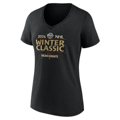 Vegas Golden Knights Fanatics Women's 2024 NHL Winter Classic V-Neck T-Shirt - Black | Fanatics Clearance