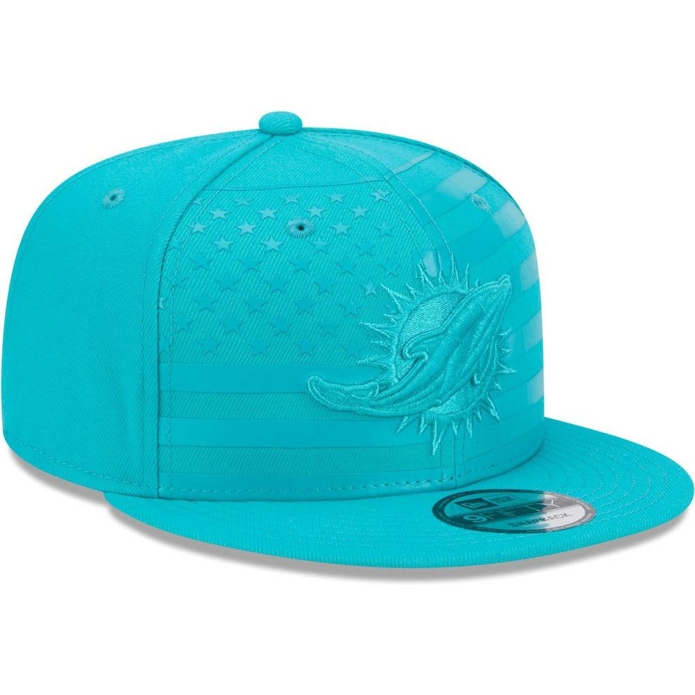 Miami Dolphins New Era Independent 9FIFTY Snapback Hat - Aqua - NFL