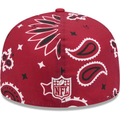 Arizona Cardinals New Era Paisley 59FIFTY Fitted Hat - Cardinal - NFL