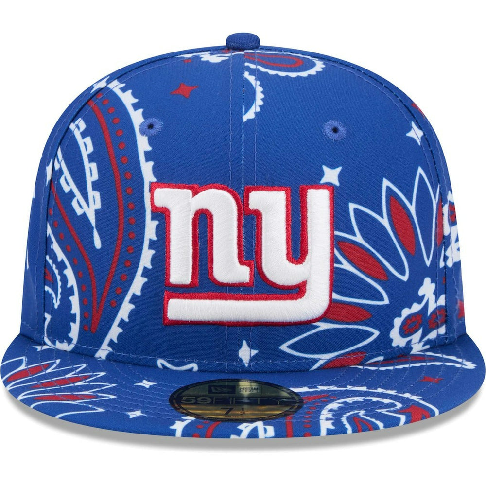 New York Giants New Era Paisley 59FIFTY Fitted Hat - Royal - NFL