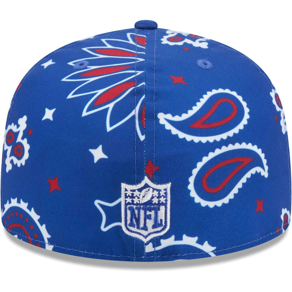 New York Giants New Era Paisley 59FIFTY Fitted Hat - Royal - NFL