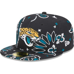 Jacksonville Jaguars New Era Paisley 59FIFTY Fitted Hat - Black - NFL