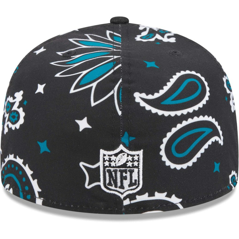 Jacksonville Jaguars New Era Paisley 59FIFTY Fitted Hat - Black - NFL