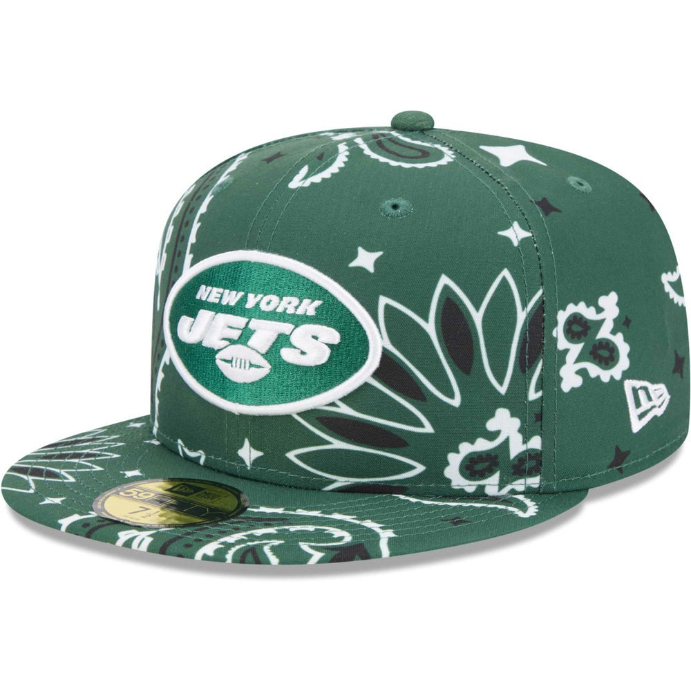New York Jets New Era Paisley 59FIFTY Fitted Hat - Green - NFL