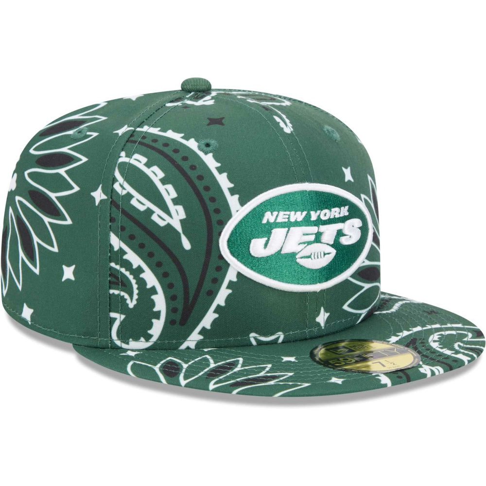 New York Jets New Era Paisley 59FIFTY Fitted Hat - Green - NFL