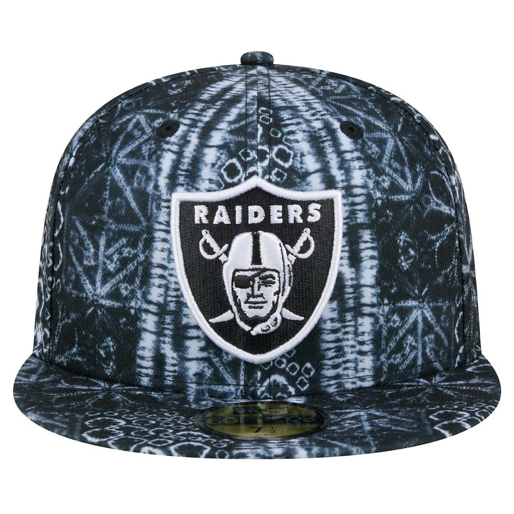 Las Vegas Raiders New Era Shibori 59FIFTY Fitted Hat - Black - NFL