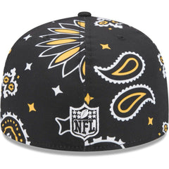 Pittsburgh Steelers New Era Paisley 59FIFTY Fitted Hat - Black - NFL