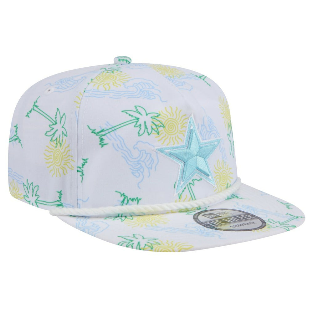 Dallas Cowboys New Era Vacay Golfer Snapback Hat - White - NFL