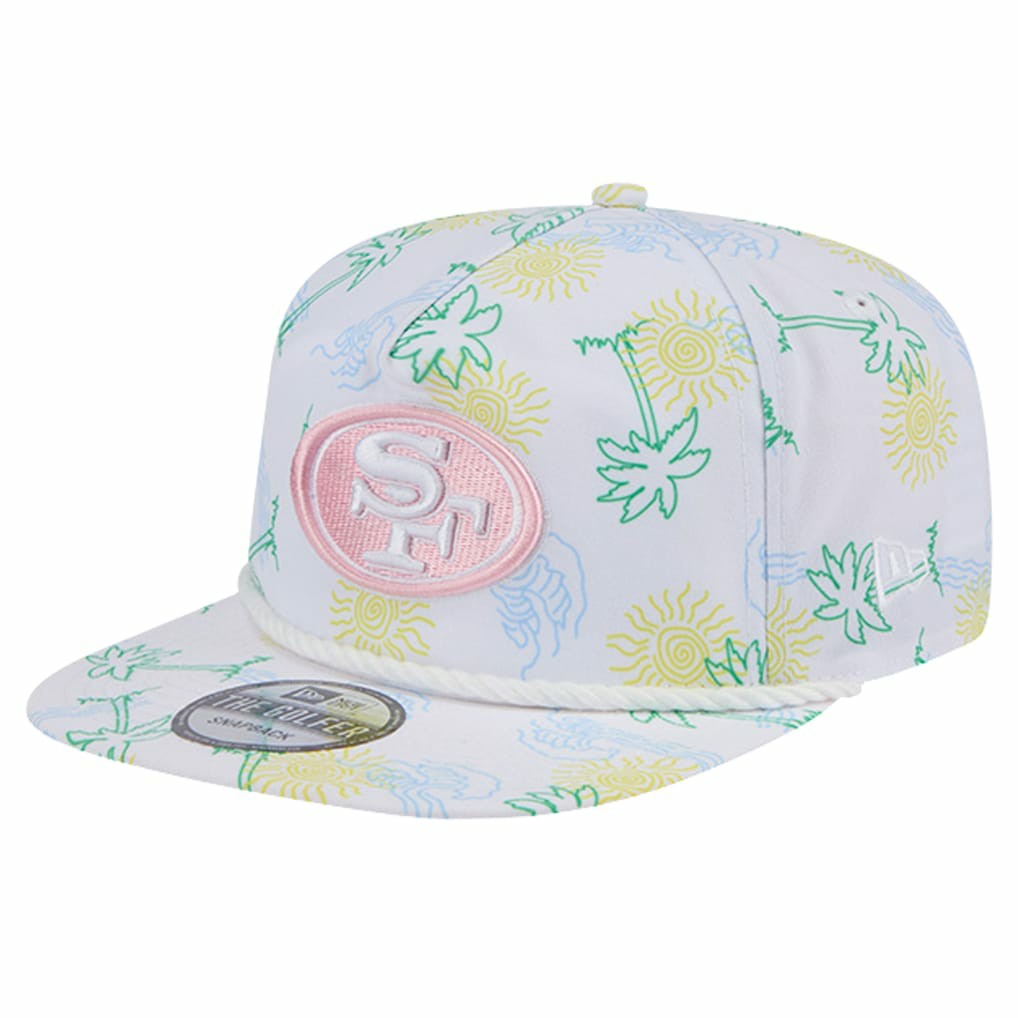 San Francisco 49ers New Era Vacay Golfer Snapback Hat - White - NFL