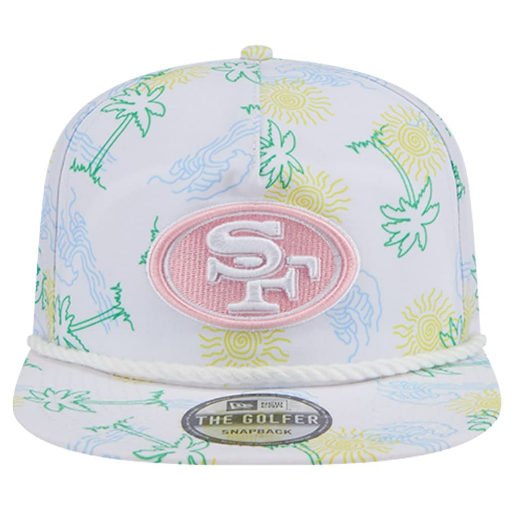San Francisco 49ers New Era Vacay Golfer Snapback Hat - White - NFL