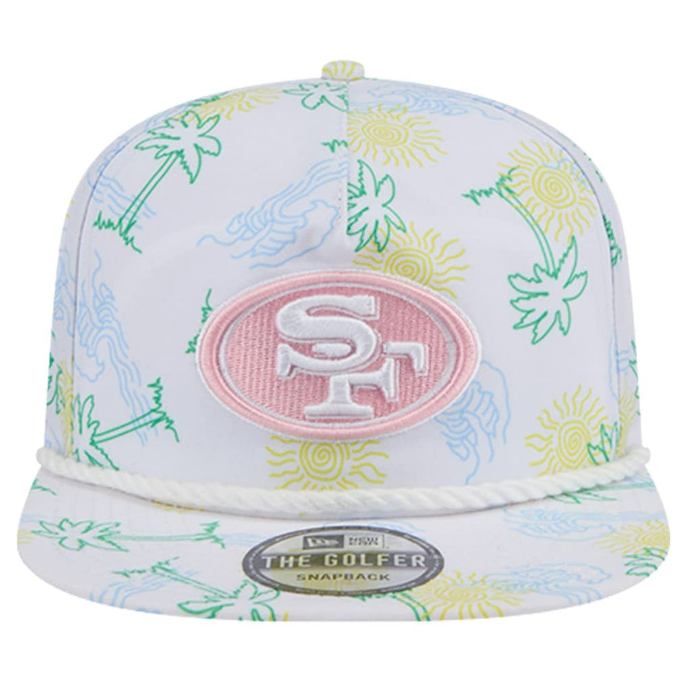 San Francisco 49ers New Era Vacay Golfer Snapback Hat - White - NFL
