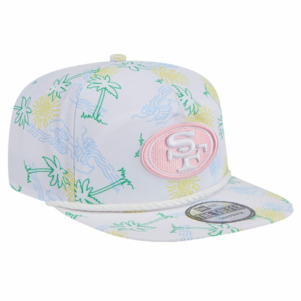 San Francisco 49ers New Era Vacay Golfer Snapback Hat - White - NFL