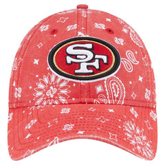 San Francisco 49ers New Era Women's Paisley 9TWENTY Adjustable Hat - Scarlet - NFL