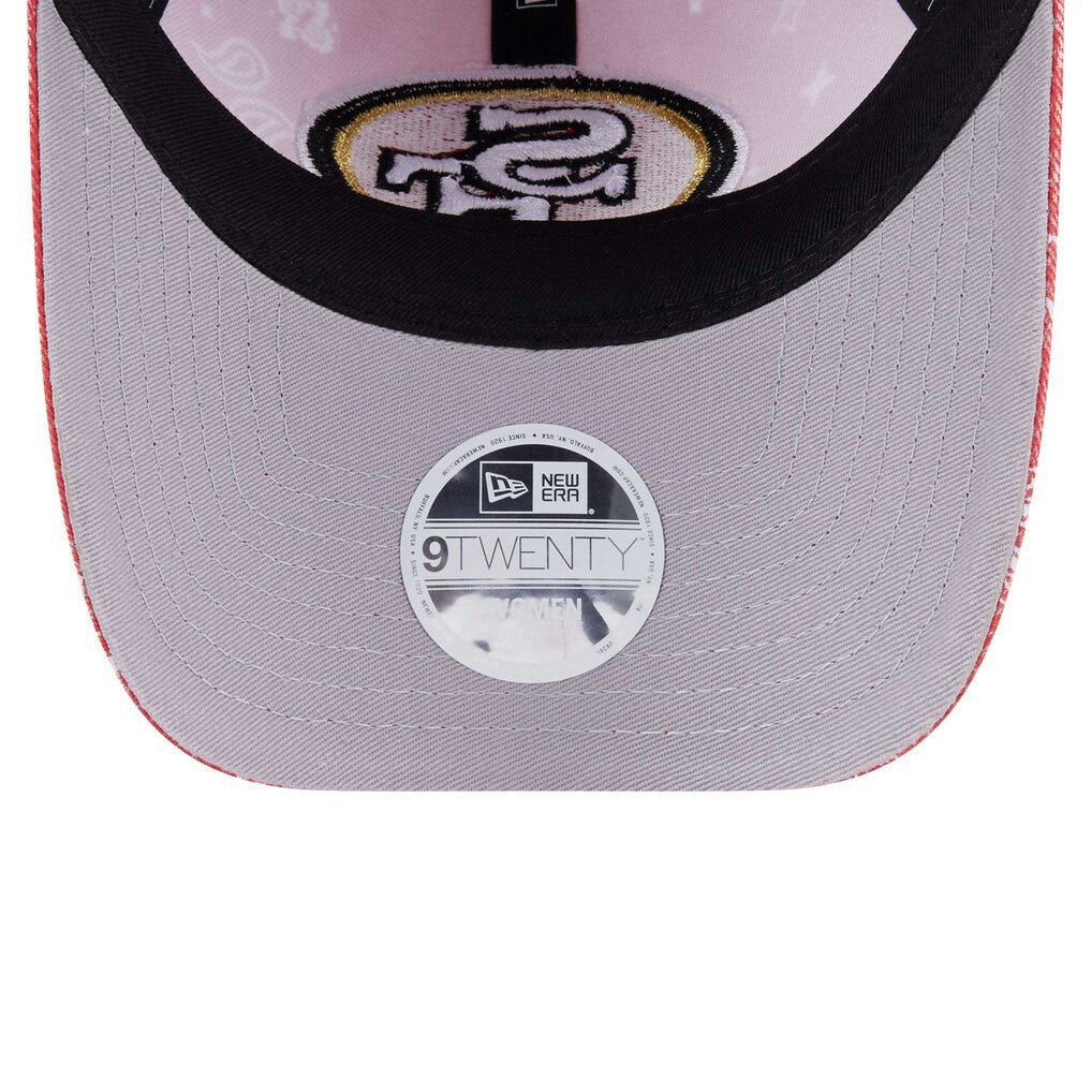 San Francisco 49ers New Era Women's Paisley 9TWENTY Adjustable Hat - Scarlet - NFL