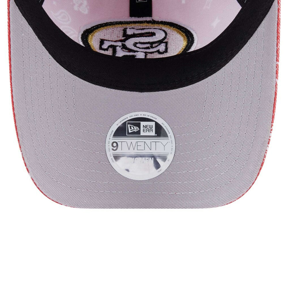 San Francisco 49ers New Era Women's Paisley 9TWENTY Adjustable Hat - Scarlet - NFL