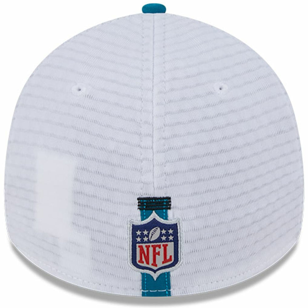 Jacksonville Jaguars New Era 2024 NFL Training Camp 39THIRTY Flex Hat - White/Teal - NFL