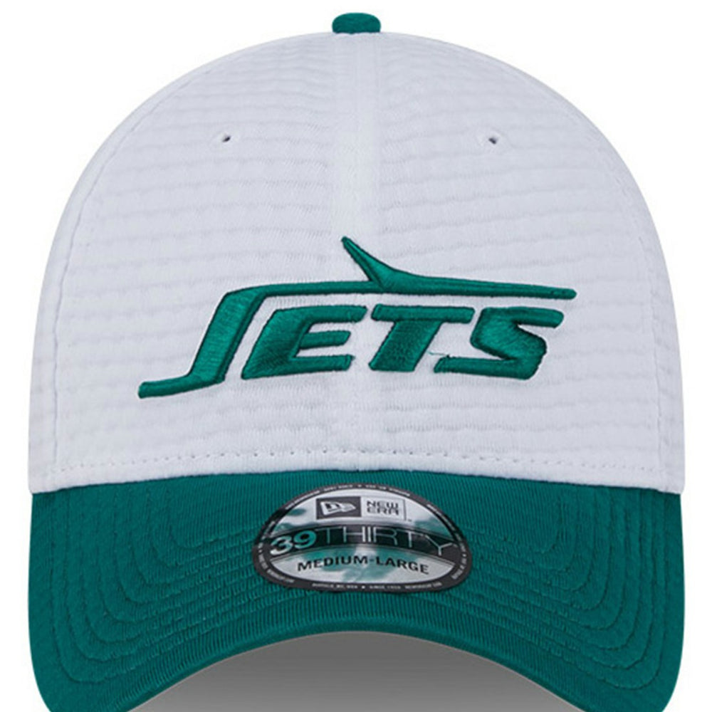 New York Jets New Era 2024 NFL Training Camp 39THIRTY Flex Hat - White/Green - NFL