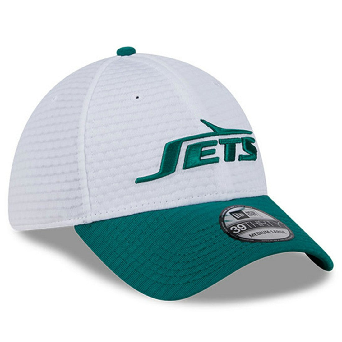 New York Jets New Era 2024 NFL Training Camp 39THIRTY Flex Hat - White/Green - NFL