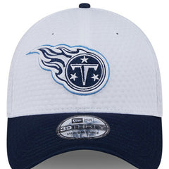 Tennessee Titans New Era 2024 NFL Training Camp 39THIRTY Flex Hat - White/Navy - NFL