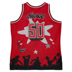 Mitchell & Ness Chicago Bulls x Tats Cru Hardwood Classics Fashion Jersey Red