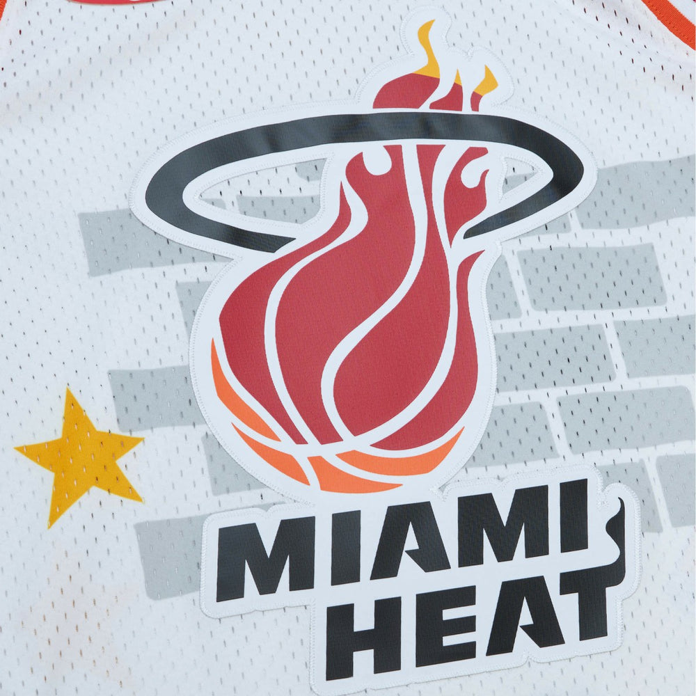 Mitchell & Ness Miami Heat x Tats Cru Hardwood Classics Fashion Jersey White