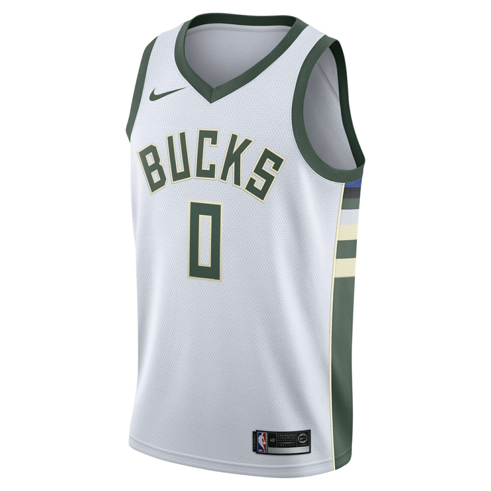 Nike Damian Lillard Milwaukee Bucks Unisex Swingman Player Jersey Association Edition White