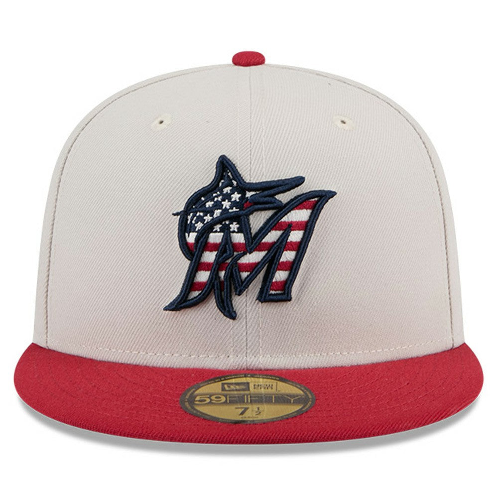 Miami Marlins New Era 2024 Fourth of July 59FIFTY Fitted Hat Outlet