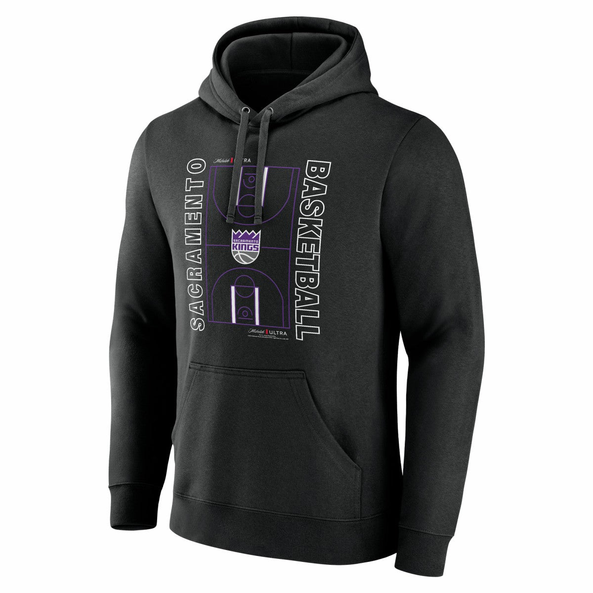 Sacramento Kings Michelob Ultra Full Court Pullover Hoodie - Black