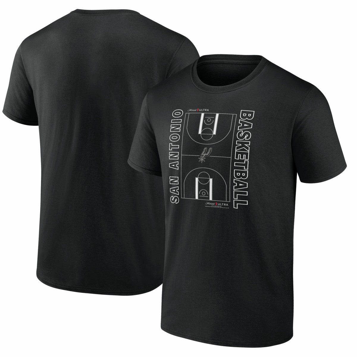 San Antonio Spurs Michelob Ultra Full Court T-Shirt - Black