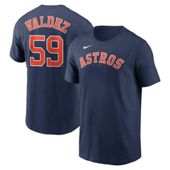 Framber Valdez Houston Astros Nike Fuse Name & Number T-Shirt Outlet