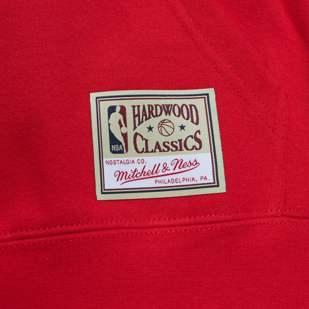 Mitchell & Ness Chicago Bulls x Tats Cru Hardwood Classics Brick Pullover Hoodie Red
