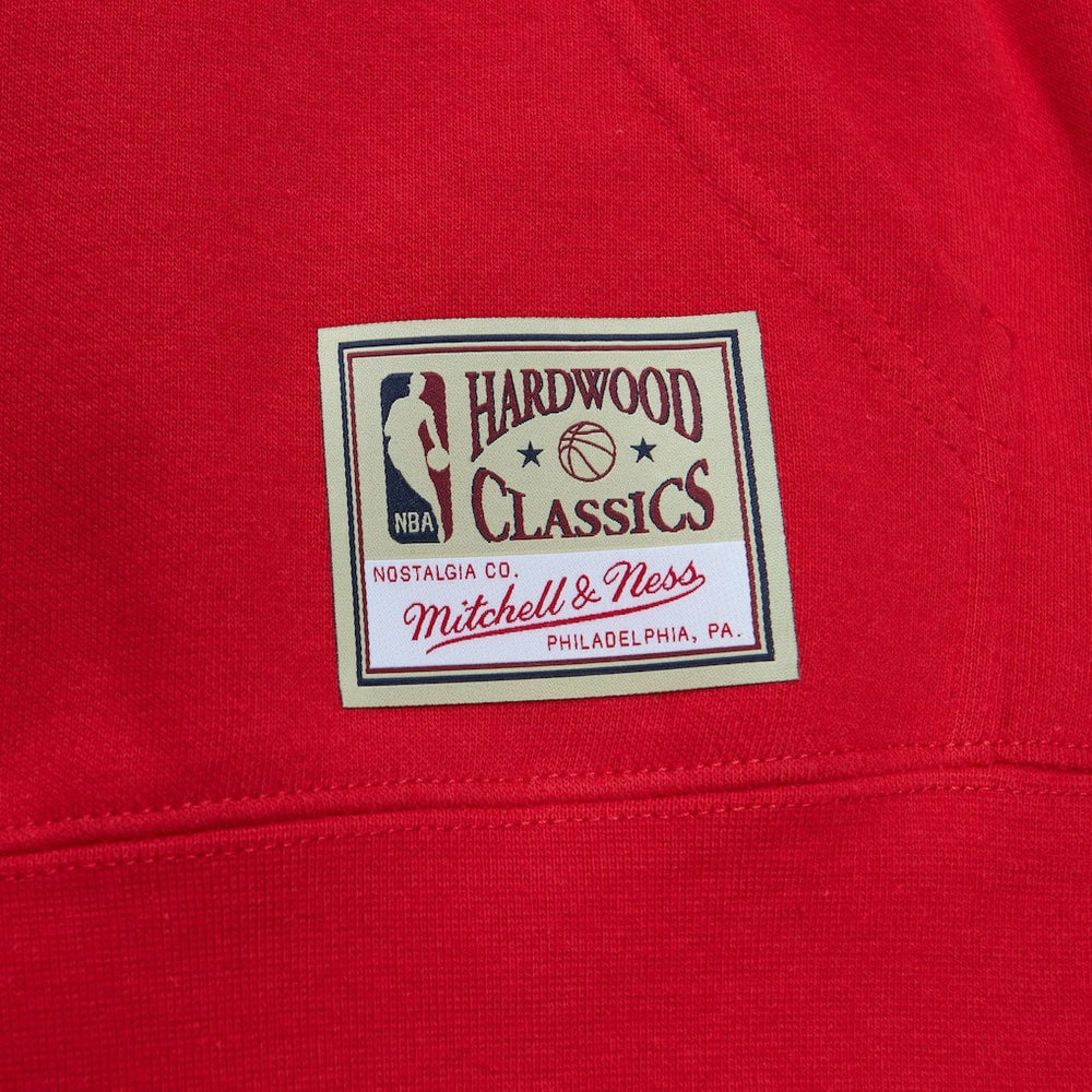 Mitchell & Ness Chicago Bulls x Tats Cru Hardwood Classics Brick Pullover Hoodie Red