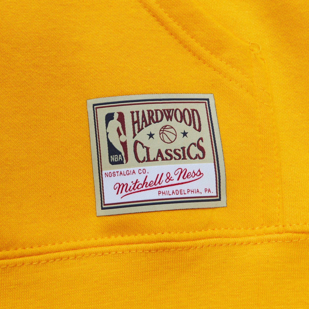 Mitchell & Ness Los Angeles Lakers x Tats Cru Hardwood Classics Brick Pullover Hoodie Gold
