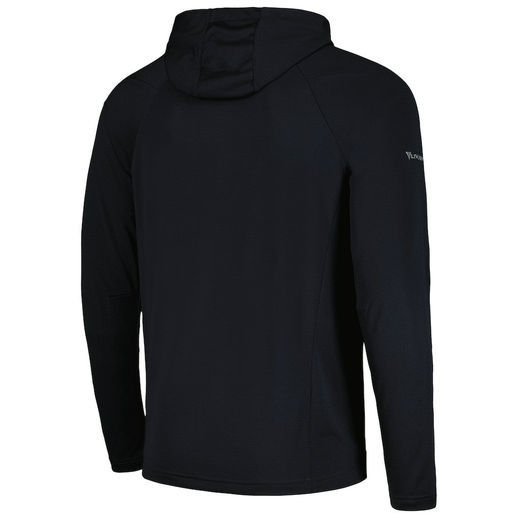 Chicago Bulls Levelwear Zander Hoodie Raglan Quarter-Zip Top Black