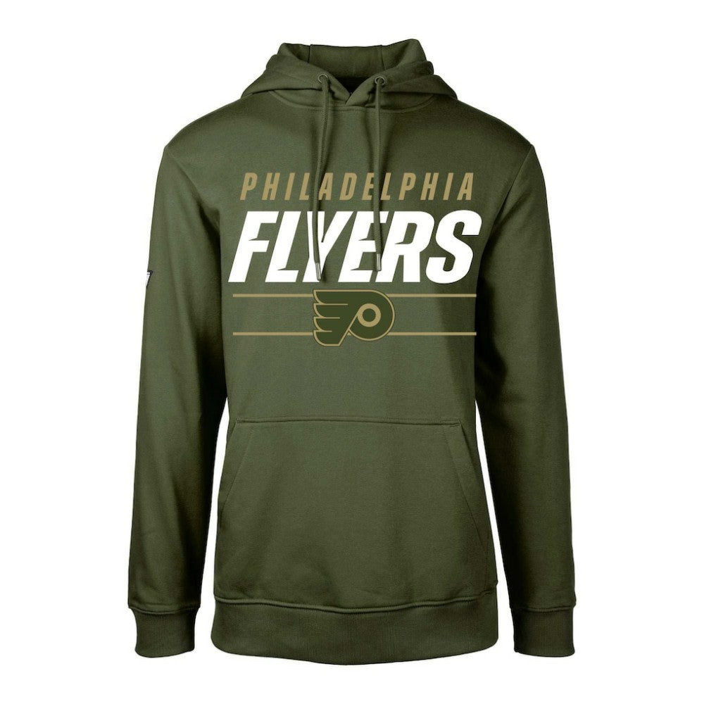 Philadelphia Flyers Levelwear Youth Podium Fleece Pullover Hoodie - Olive | NHL online