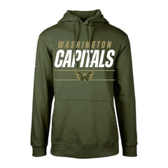 Washington Capitals Levelwear Youth Podium Fleece Pullover Hoodie - Olive | NHL online