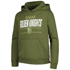 Vegas Golden Knights Levelwear Youth Podium Fleece Pullover Hoodie - Olive | NHL near me