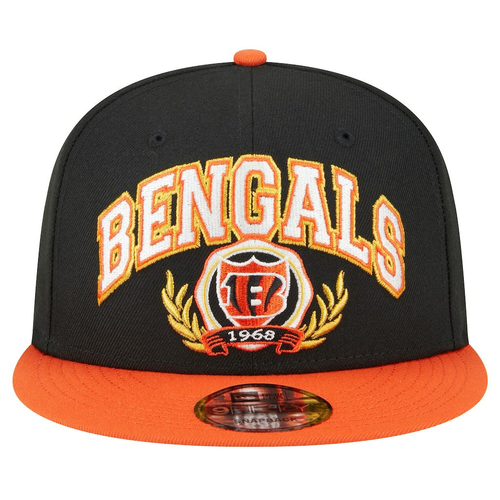 Cincinnati Bengals New Era Team Establish 9FIFTY Snapback Hat - Black/Orange - NFL