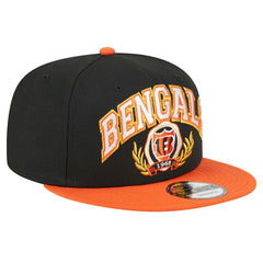 Cincinnati Bengals New Era Team Establish 9FIFTY Snapback Hat - Black/Orange - NFL
