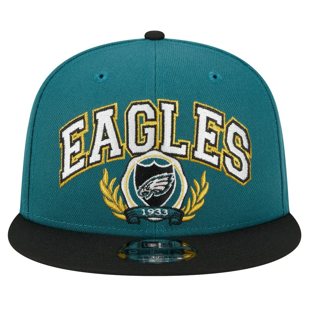 Philadelphia Eagles New Era Team Establish 9FIFTY Snapback Hat - Midnight Green/Black - NFL