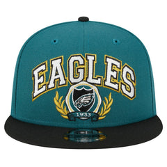 Philadelphia Eagles New Era Team Establish 9FIFTY Snapback Hat - Midnight Green/Black - NFL