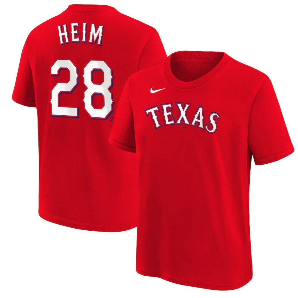 Jonah Heim Texas Rangers Nike Youth Name & Number T-Shirt for sale