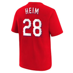 Jonah Heim Texas Rangers Nike Youth Name & Number T-Shirt for sale