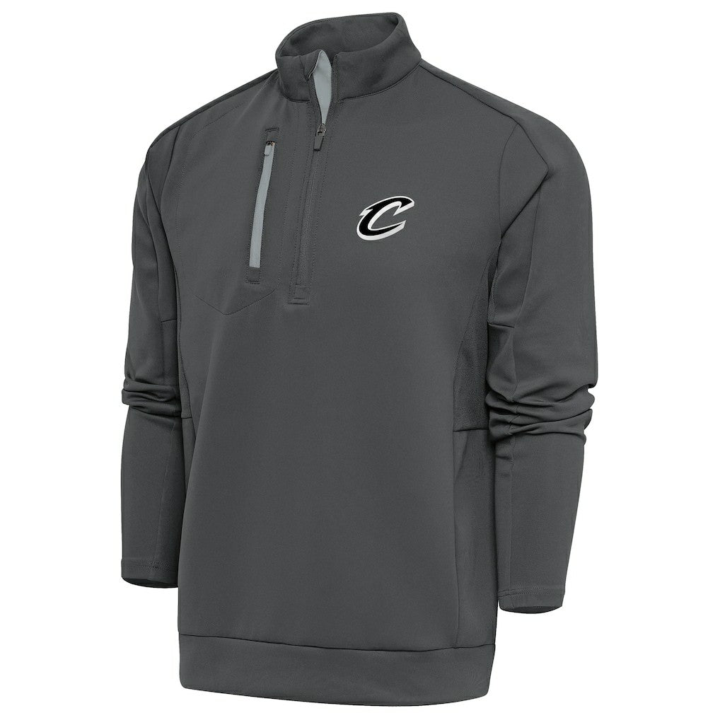 Cleveland Cavaliers Antigua Metallic Logo Generation Quarter-Zip Top Pewter