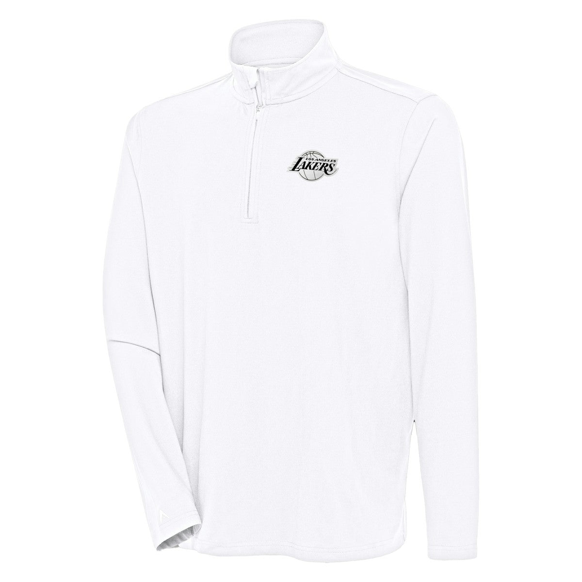 Los Angeles Lakers Antigua Hunk Quarter-Zip Top White