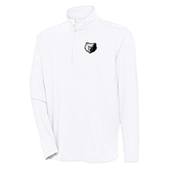 Memphis Grizzlies Antigua Hunk Quarter-Zip Top White