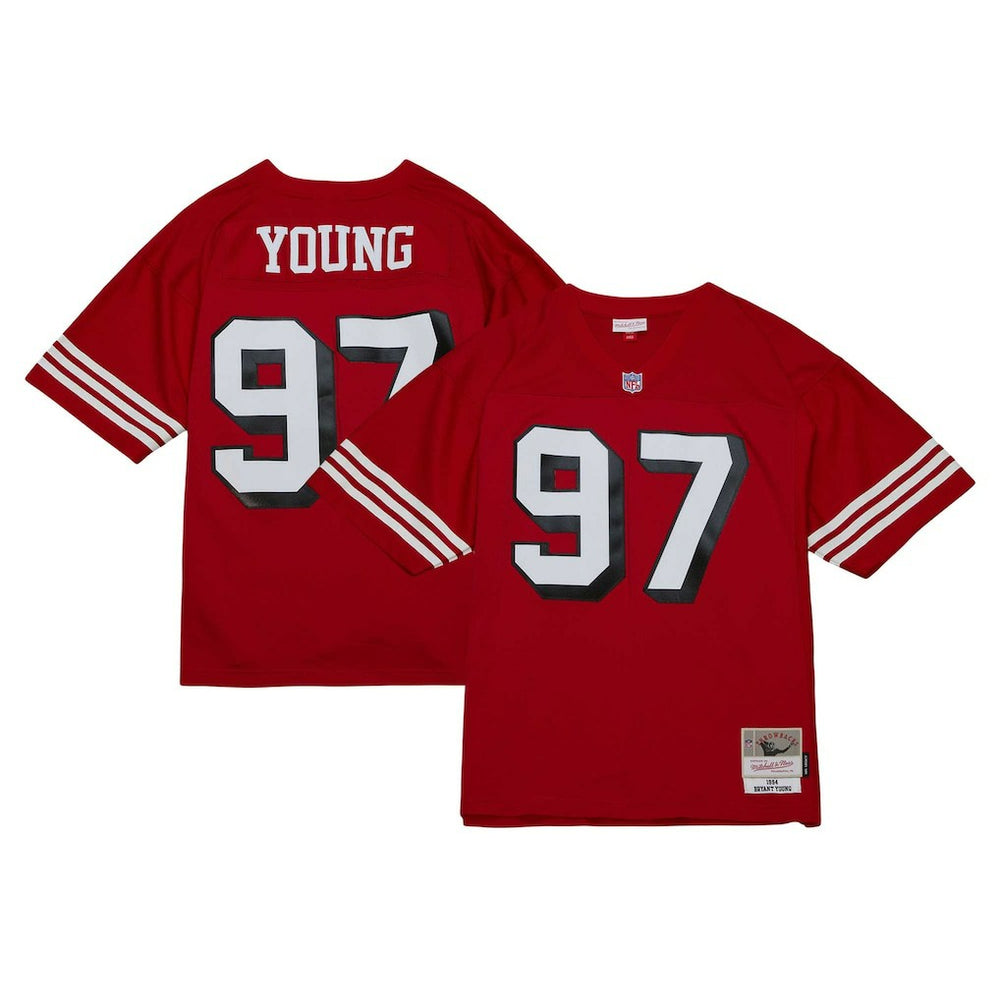 Bryant Young San Francisco 49ers Legacy Replica Jersey - Scarlet - Mitchell & Ness