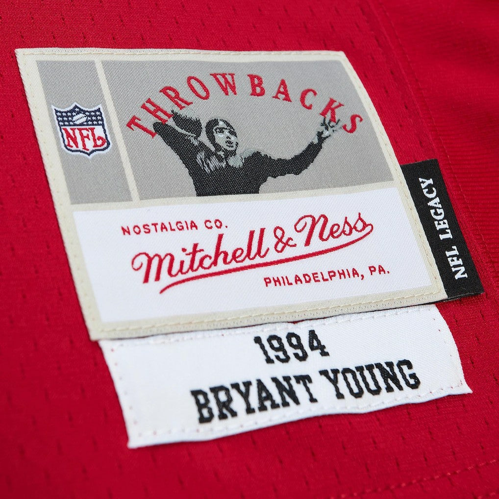 Bryant Young San Francisco 49ers Legacy Replica Jersey - Scarlet - Mitchell & Ness
