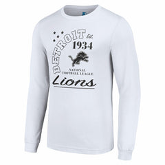 Detroit Lions Starter Arch City Long Sleeve T-Shirt - White - NFL