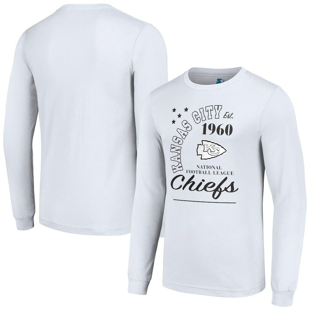 Kansas City Chiefs Starter Arch City Long Sleeve T-Shirt - White - NFL